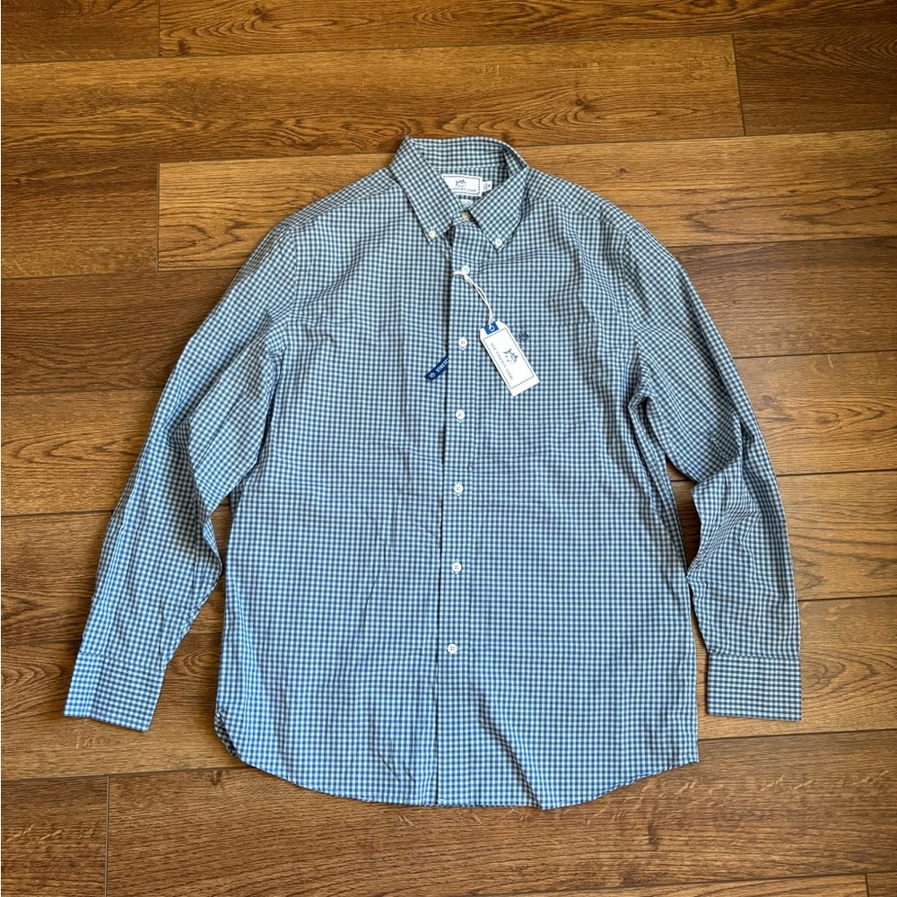 Southern Tide Men’s Blue button down shirt medium NWT